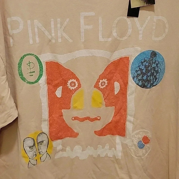 Pink Floyd Oversized Cream Tshirt Size Large - Picture 4 of 6